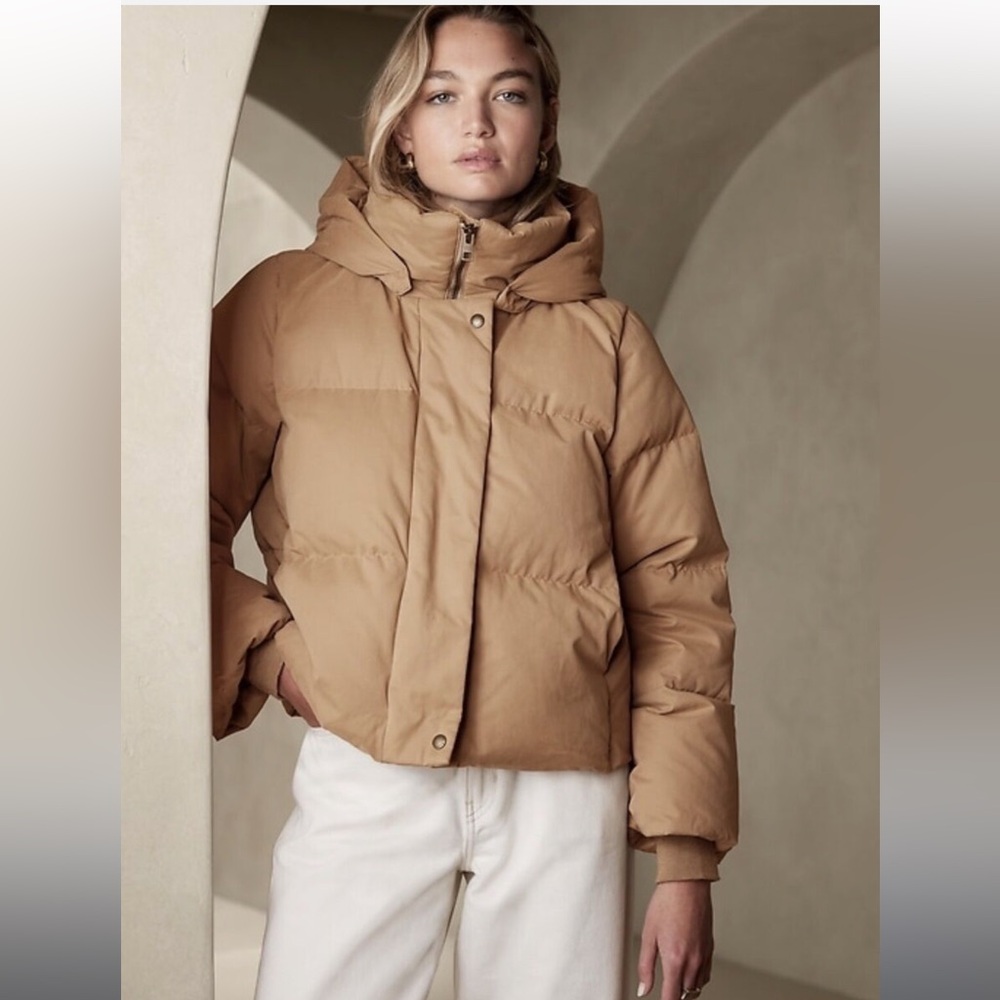 Tan Puffer Jacket